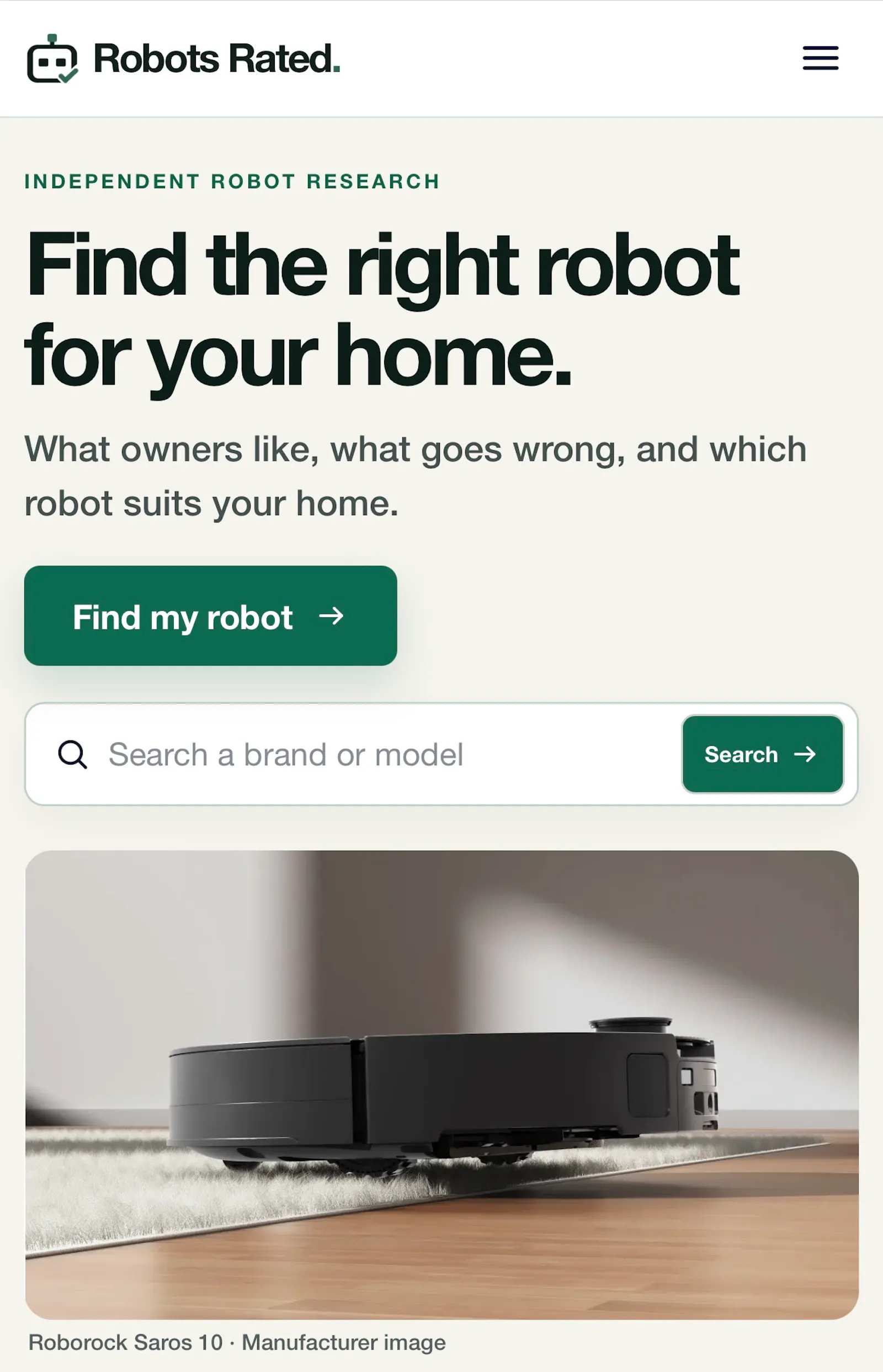 robotsrated.com screenshot 2