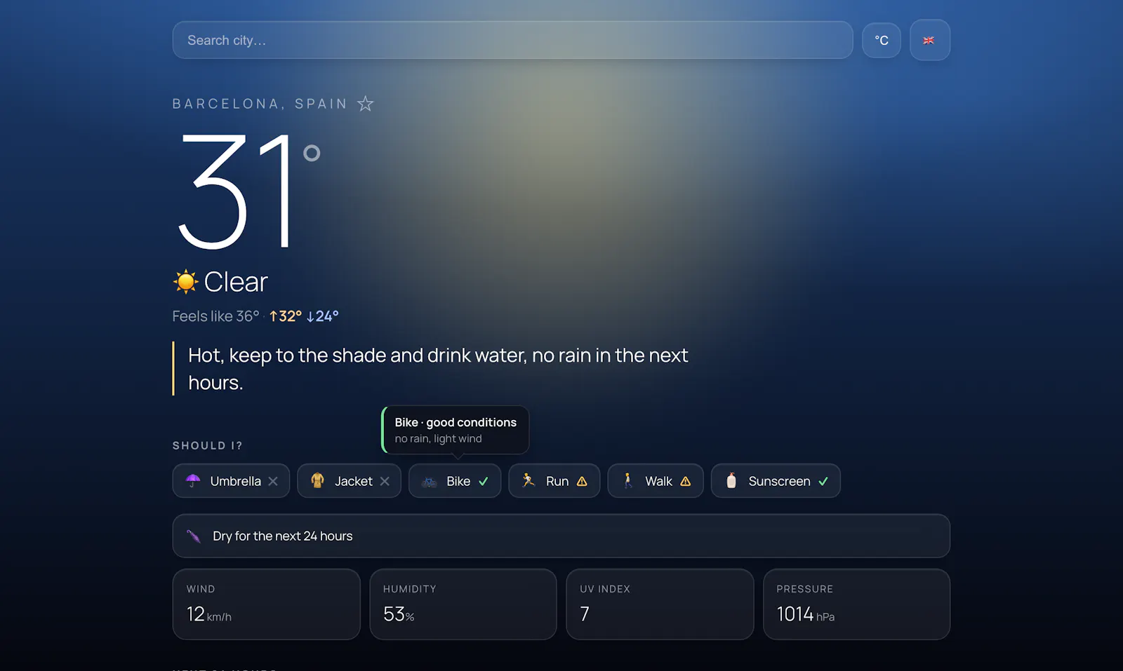 Outside screenshot 1
