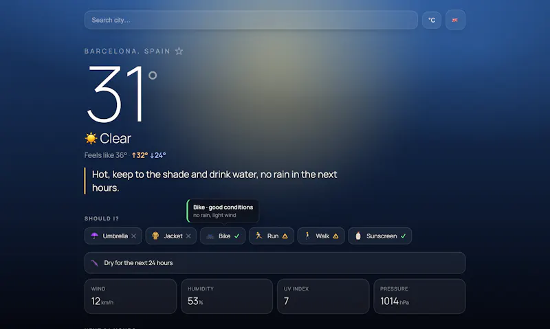 Outside screenshot 1