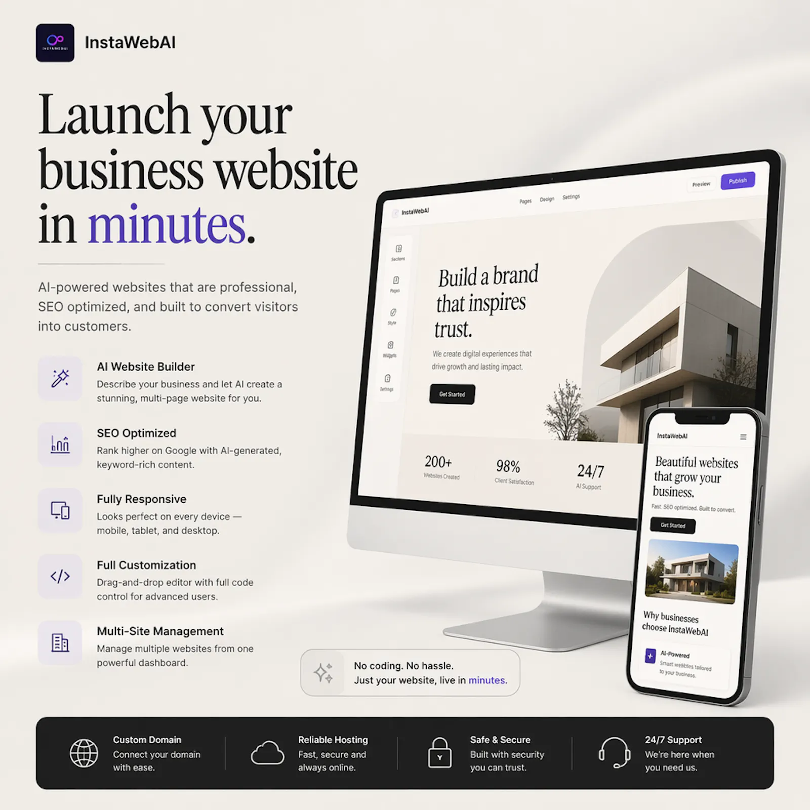 InstawebAI v3.1 screenshot 2