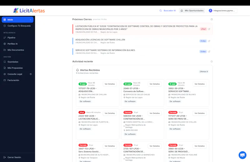 LicitAlertas screenshot 2