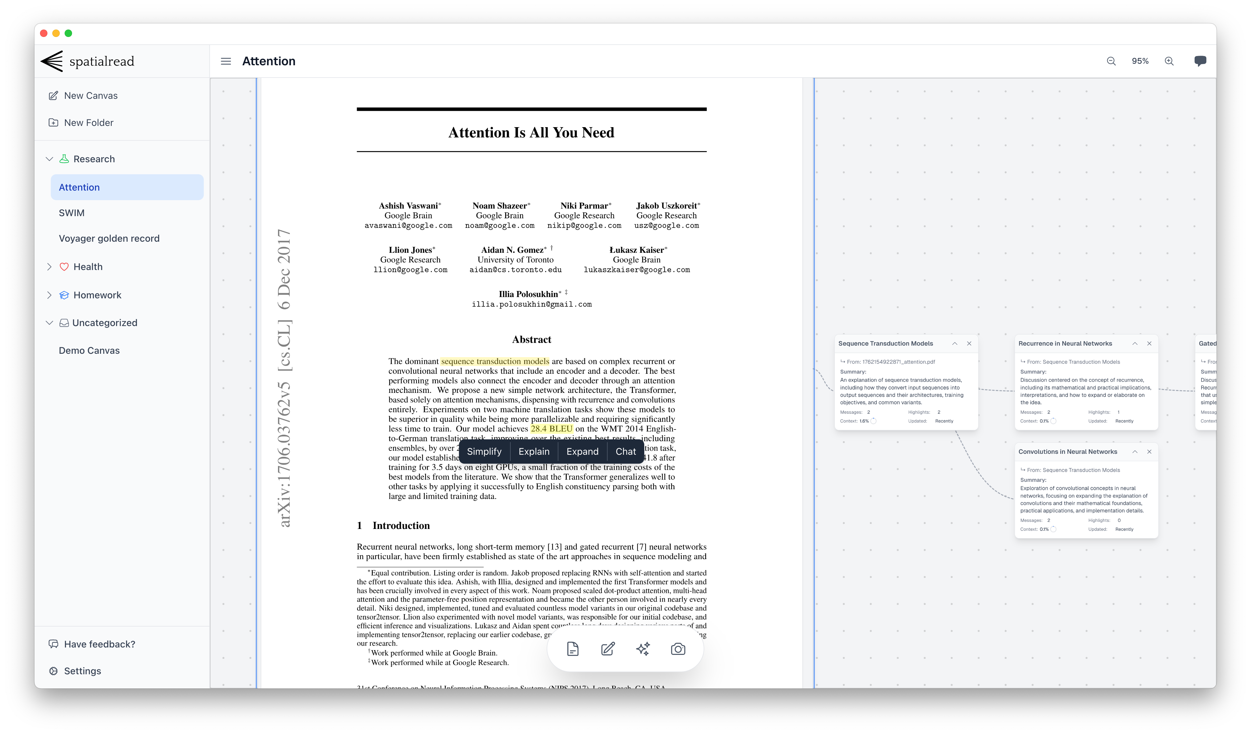 SpatialRead - Screenshot 2 showing product features and functionality