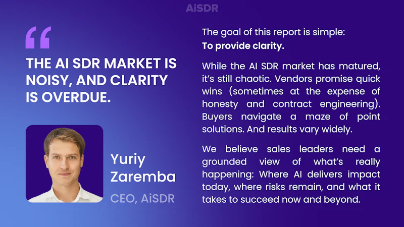 State of AI SDR Industry 2026 screenshot 2