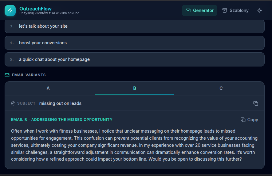 OutreachFlow gallery image