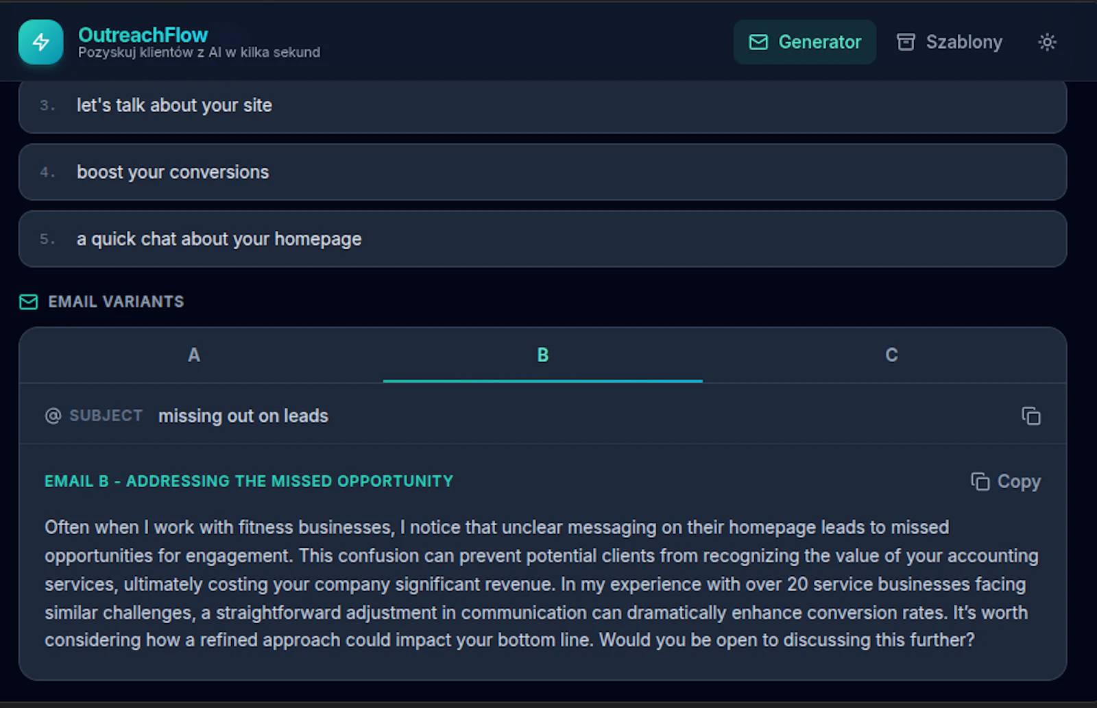 OutreachFlow screenshot 3
