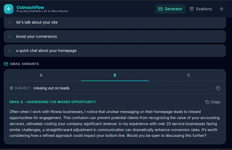 OutreachFlow screenshot 3
