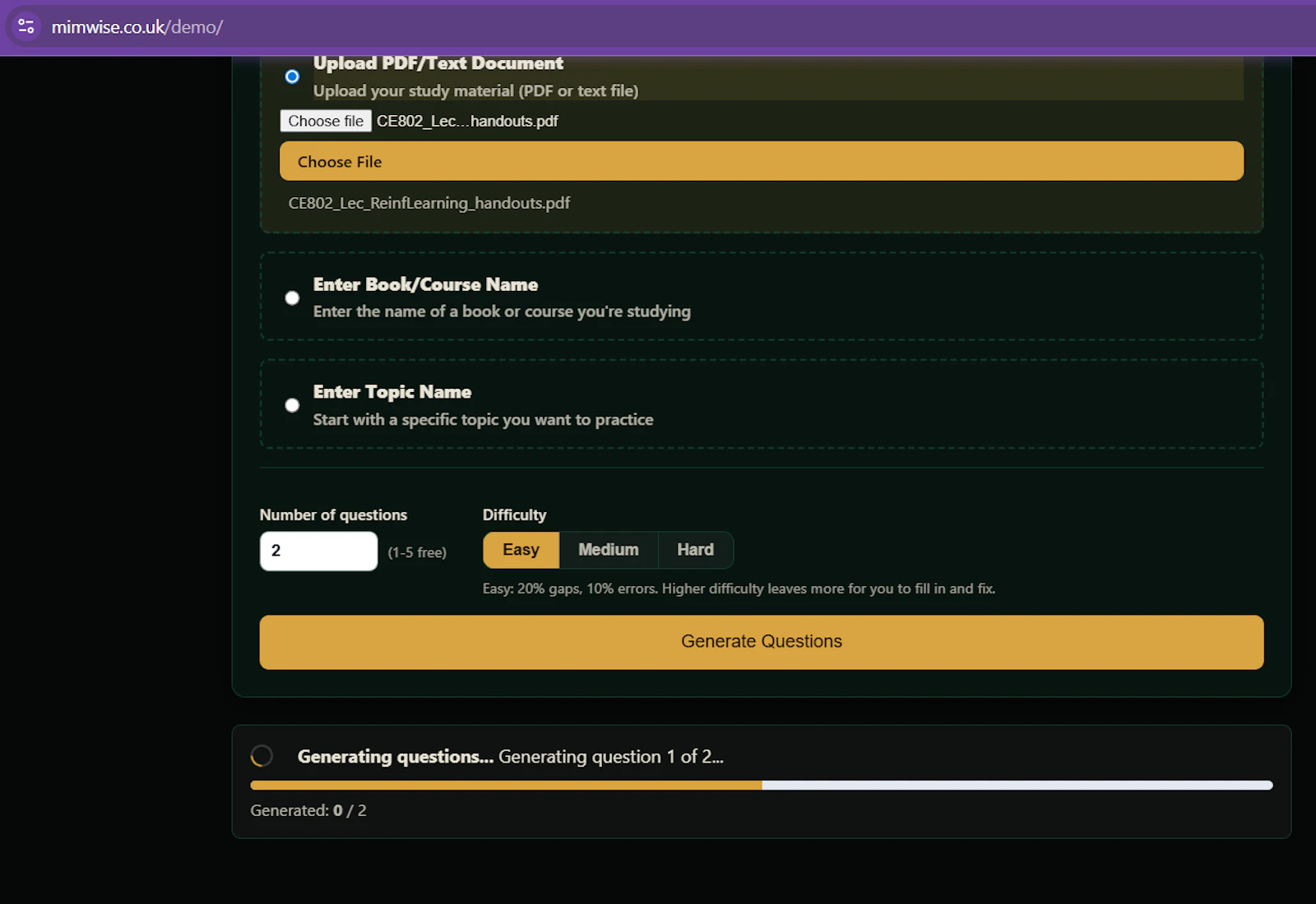 MimWise: Lecture Slide Explainer screenshot 6