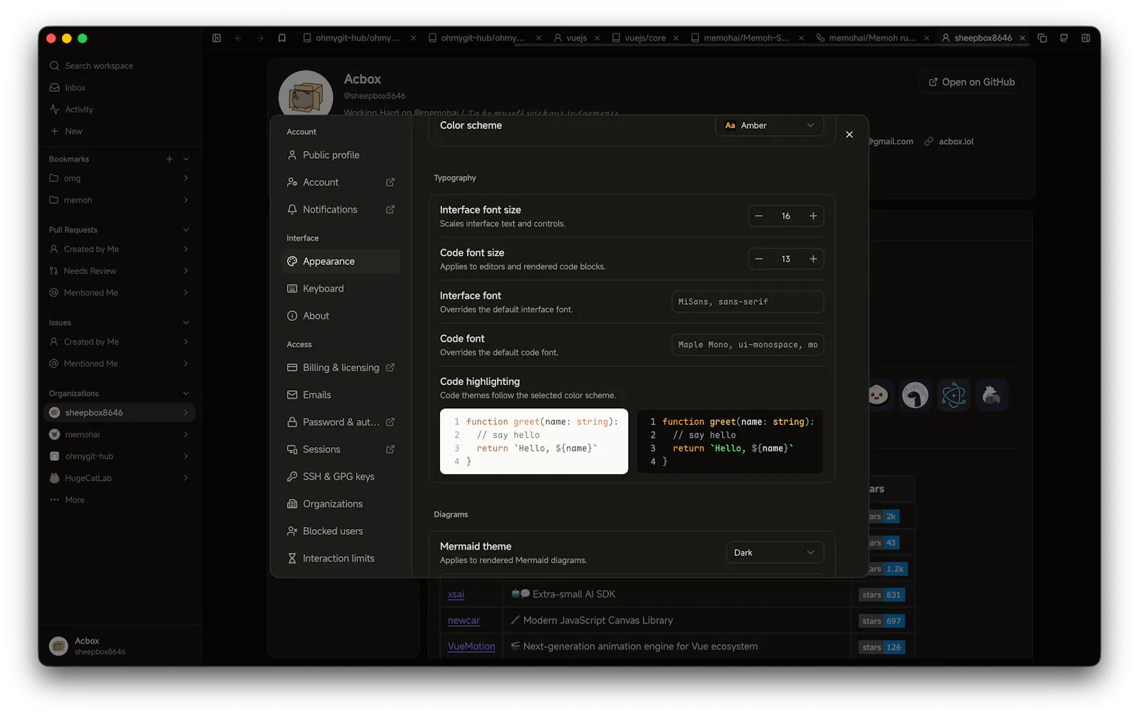 Oh My GitHub screenshot 6