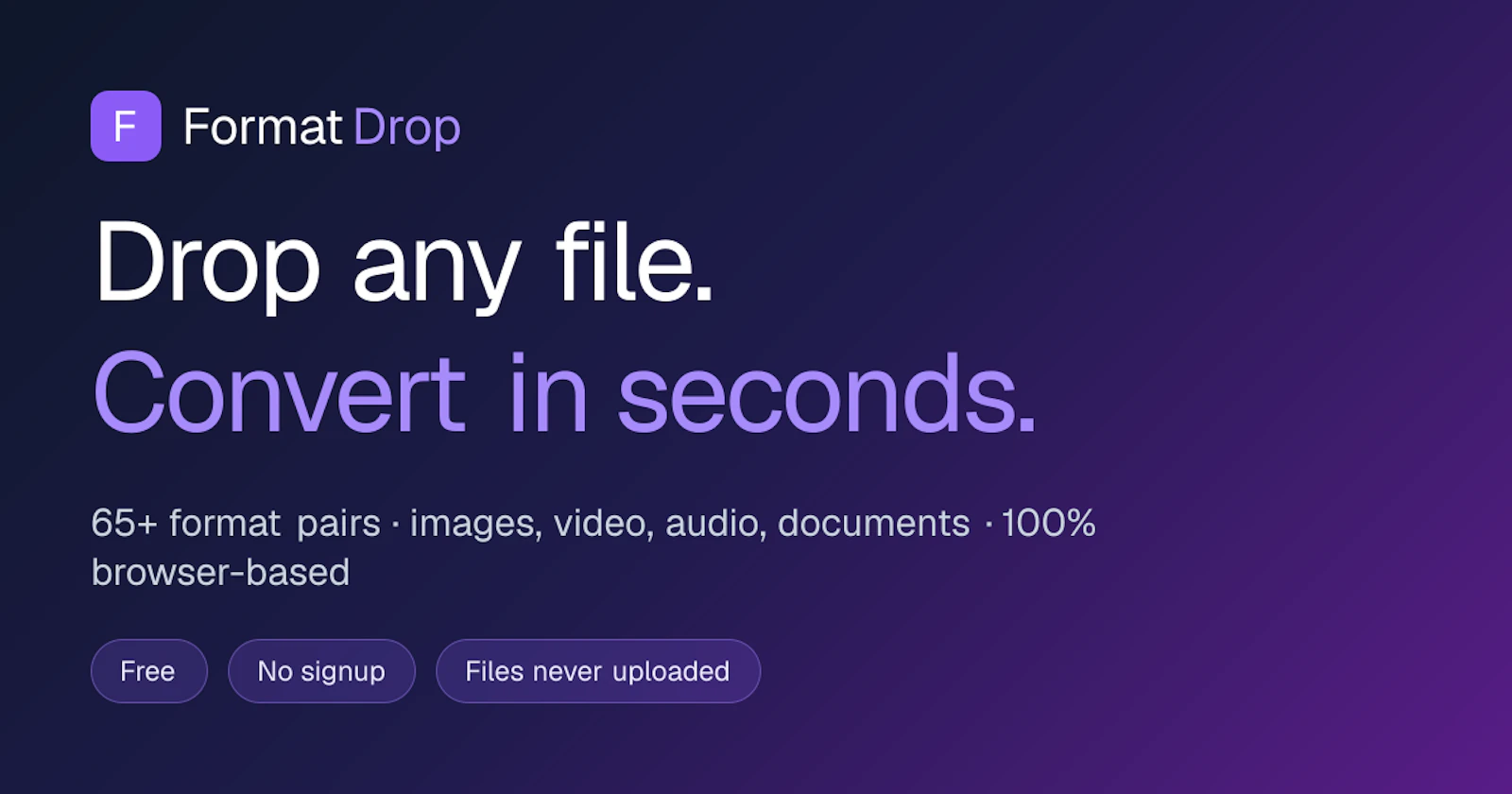 FormatDrop screenshot 1
