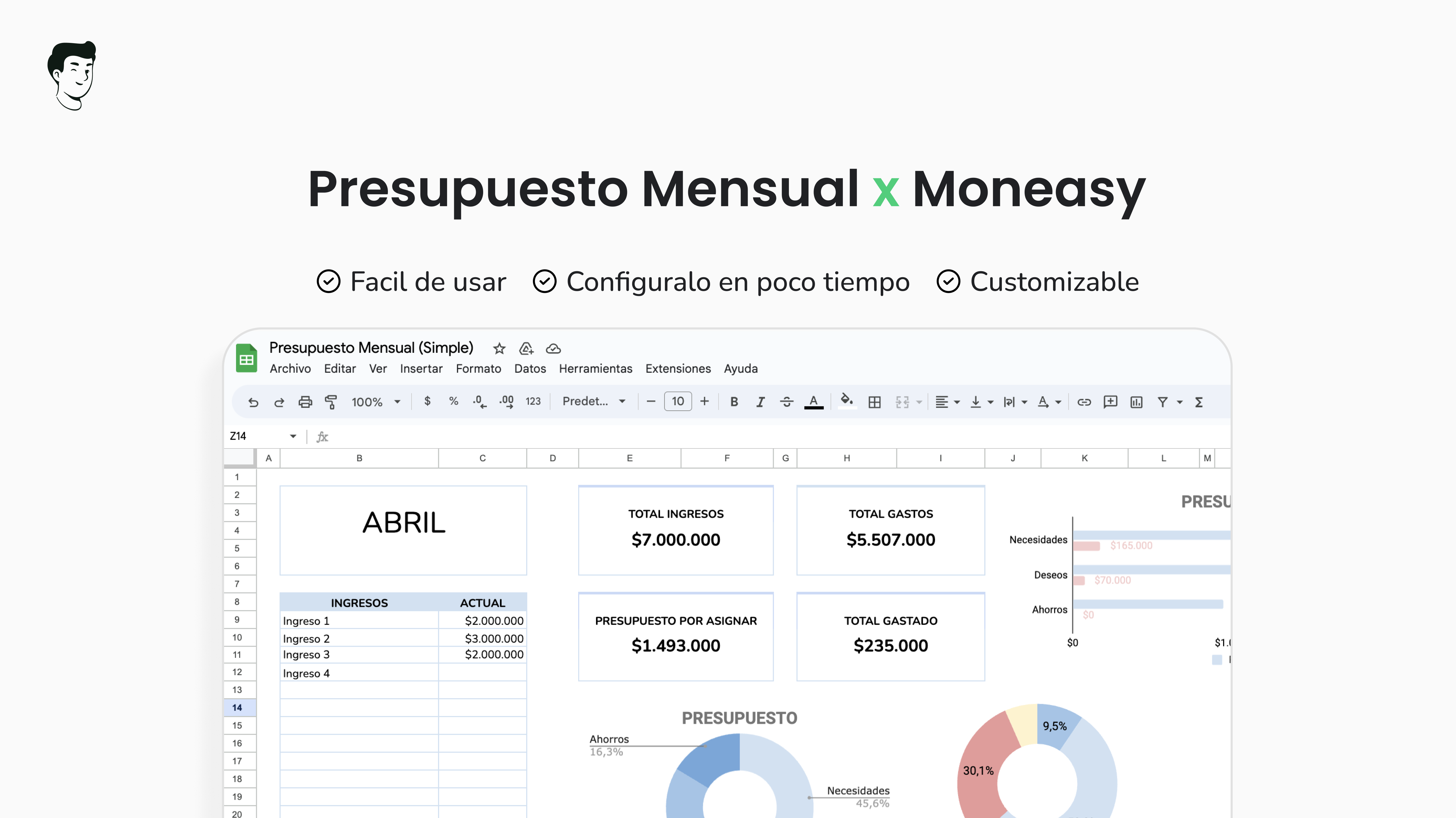 Presupuesto x Moneasy
