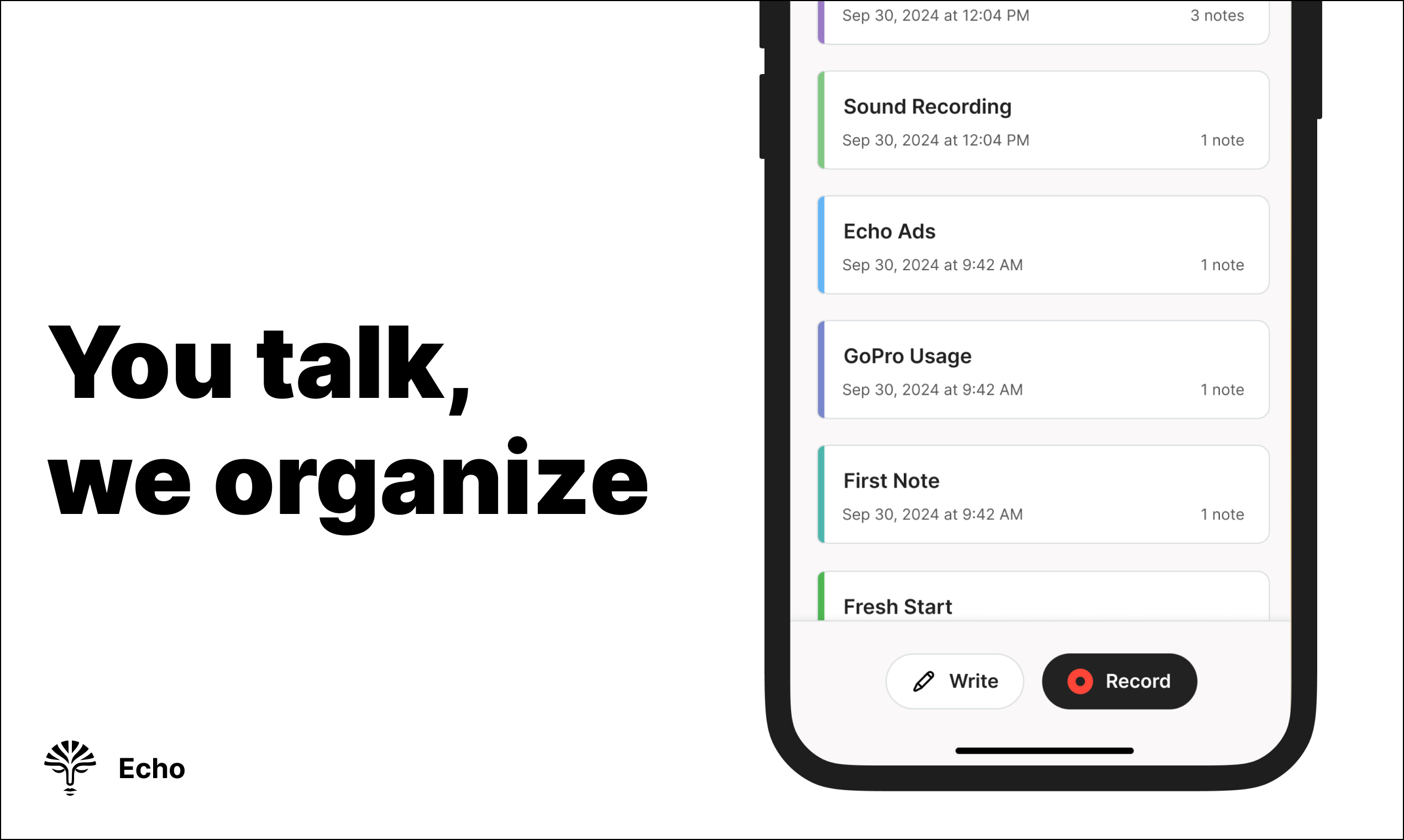 startuptile Echo-Capture easier think better with AI voice and text notes