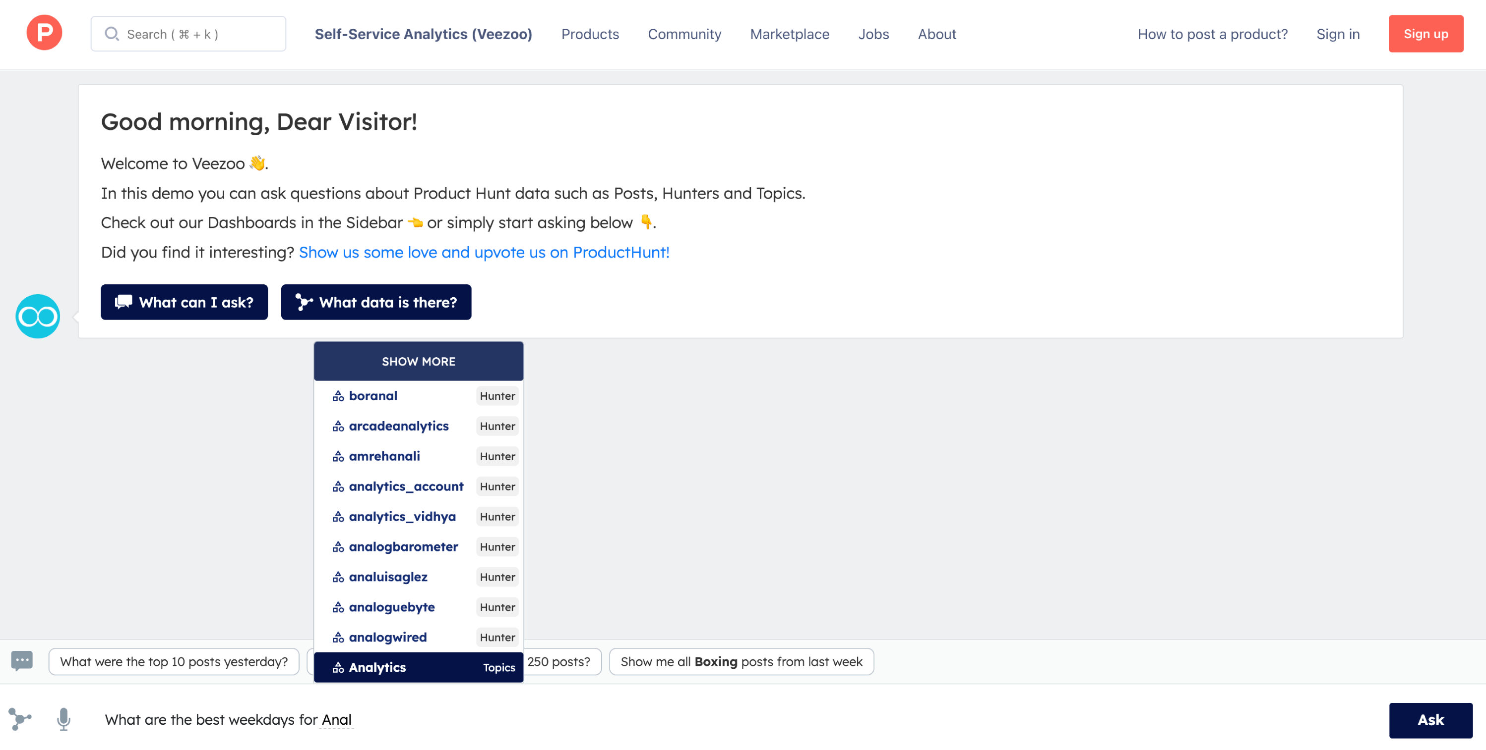 Veezoo Embedded Analytics - 소프트웨어에 대한 내장 된 chatgpt와 같은 분석 미디어 4