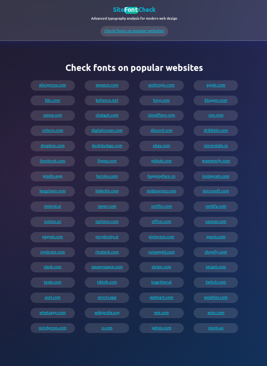 SiteFontCheck gallery image