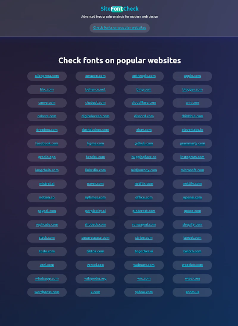 SiteFontCheck screenshot 3