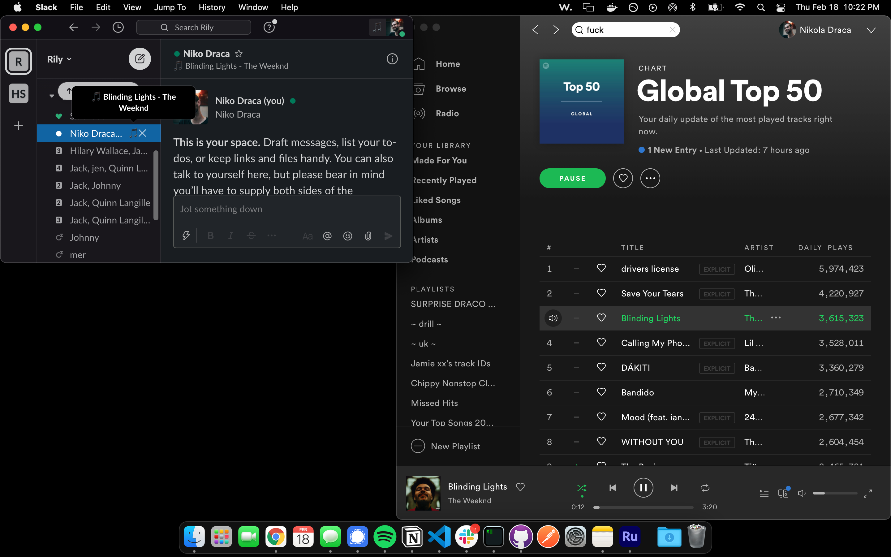 waylt - Broadcast what you're listening to on Spotify to Slack