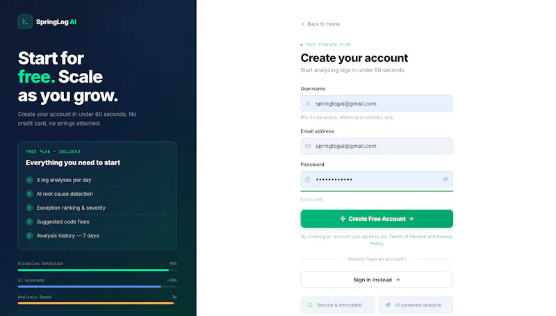 LogAnalyzer AI screenshot 2