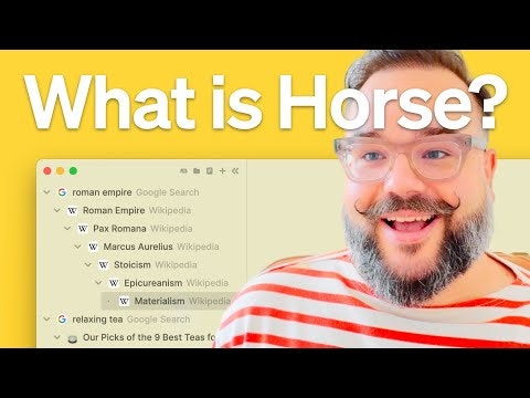 startuptile Horse-The organized browser