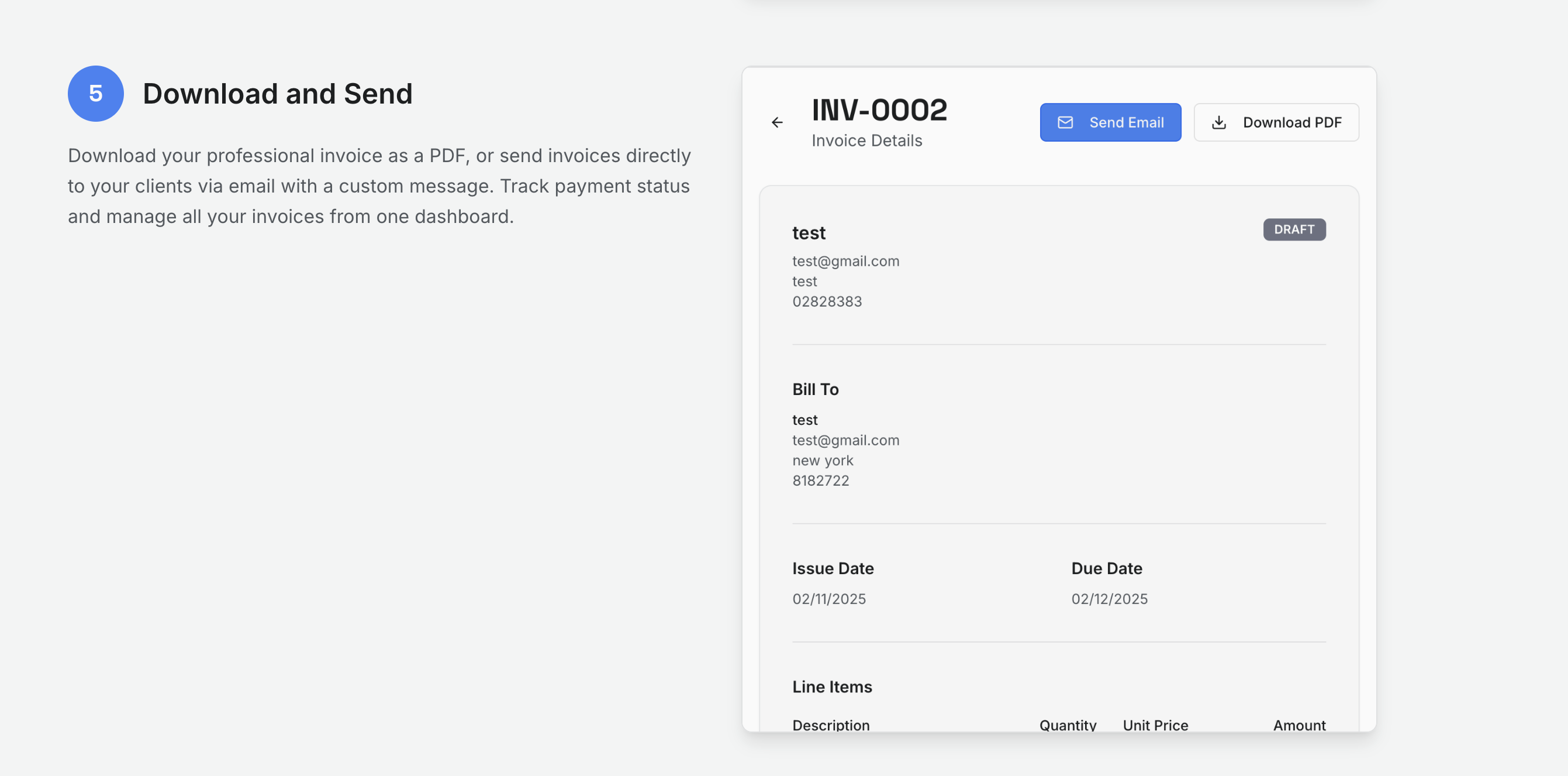 Free Invoice Generator screenshot 3