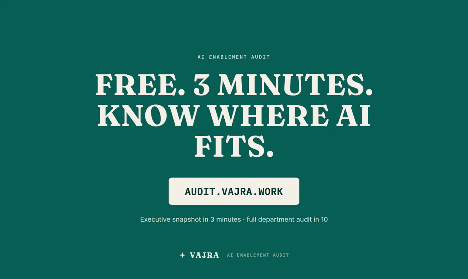 Vajra - AI Enablement Audit screenshot 4