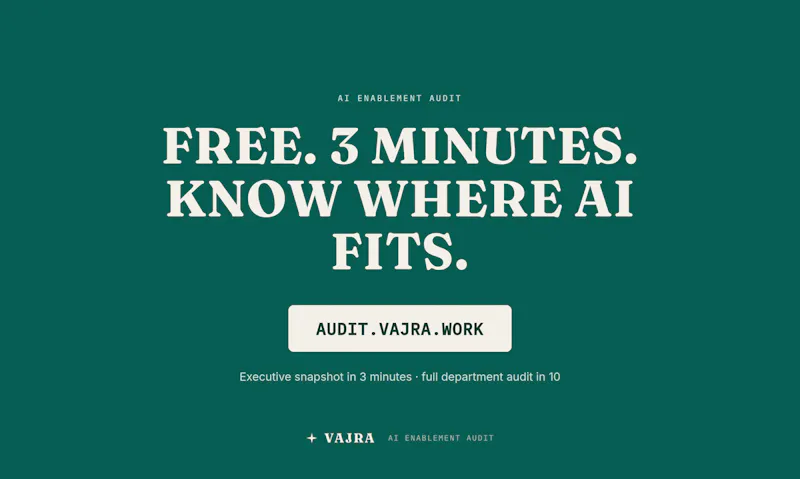 Vajra - AI Enablement Audit screenshot 4