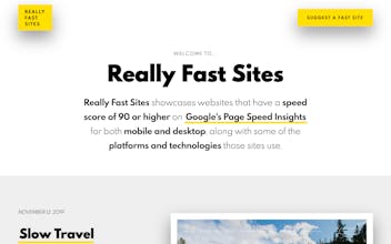 Really Fast Sites gallery image