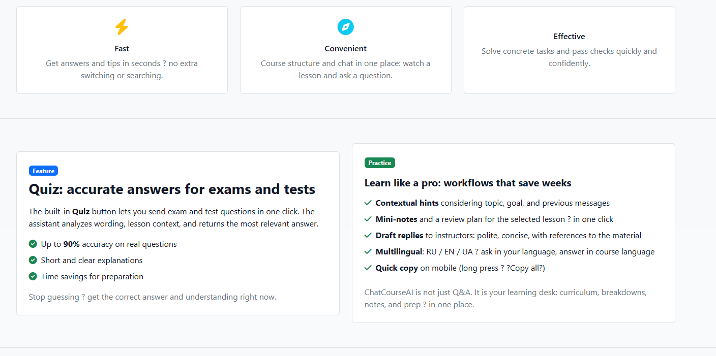 Media ChatCourseAI - Your personal AI tutor for Coursera courses 2