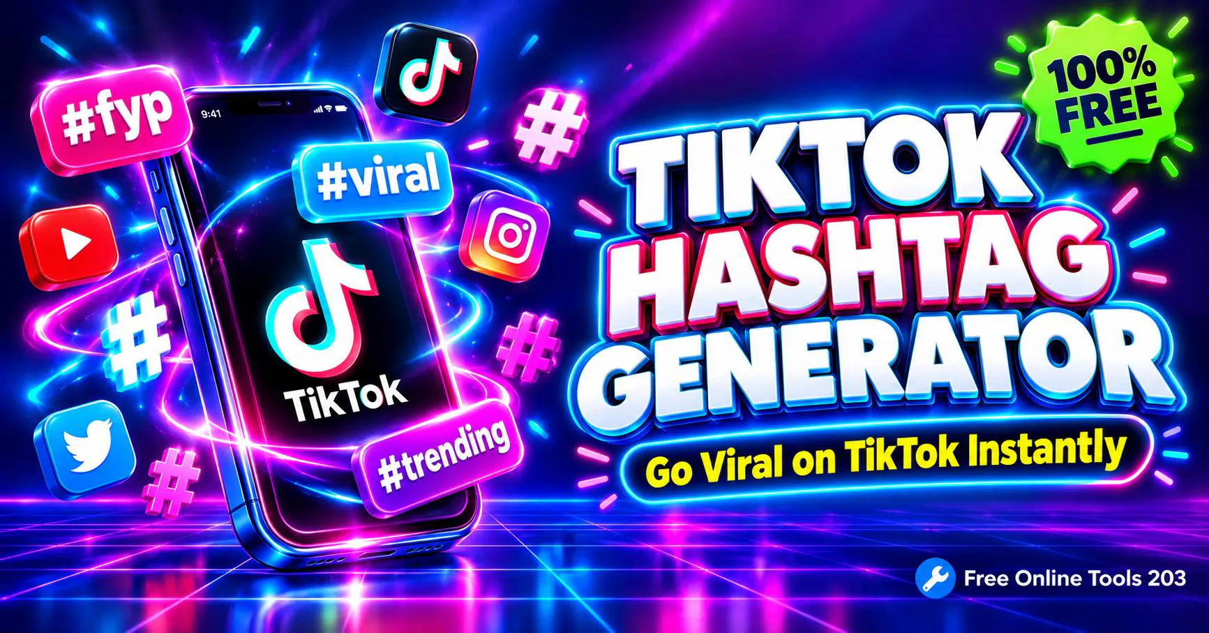 Free TikTok Hashtag Generator gallery image