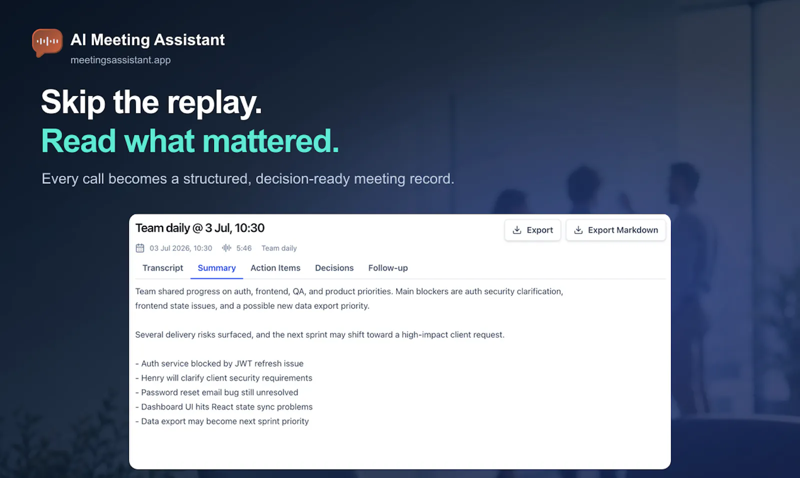 AI Meeting Assistant screenshot 6