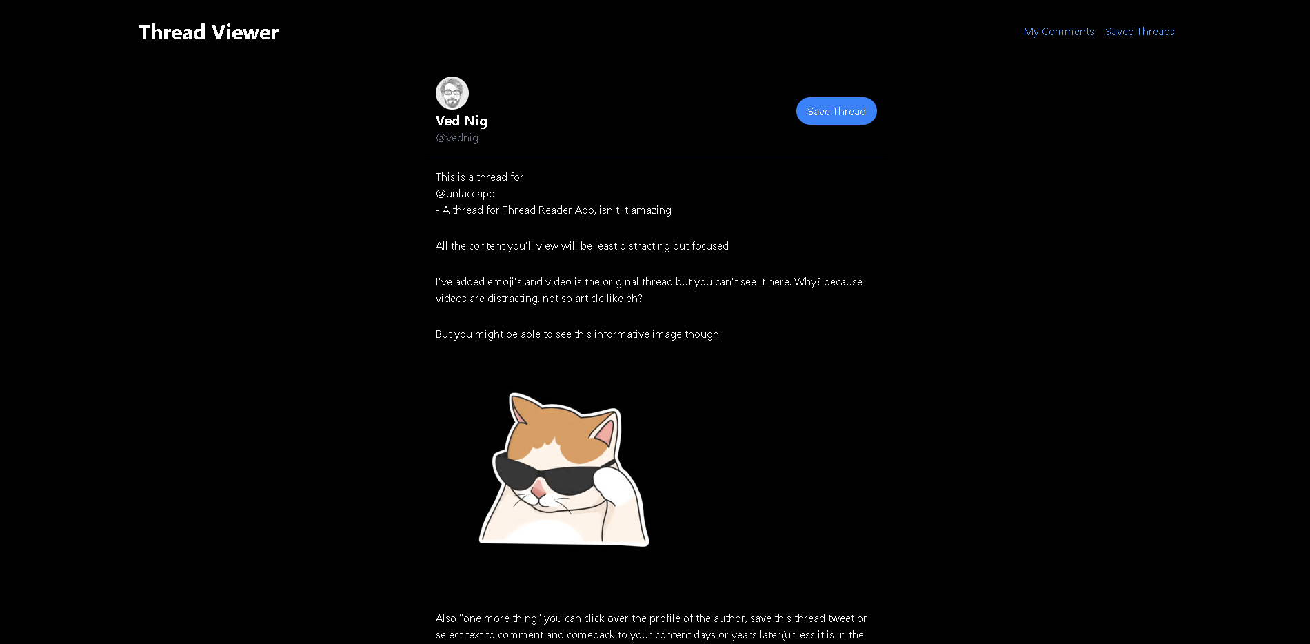 Unlace Thread Viewer