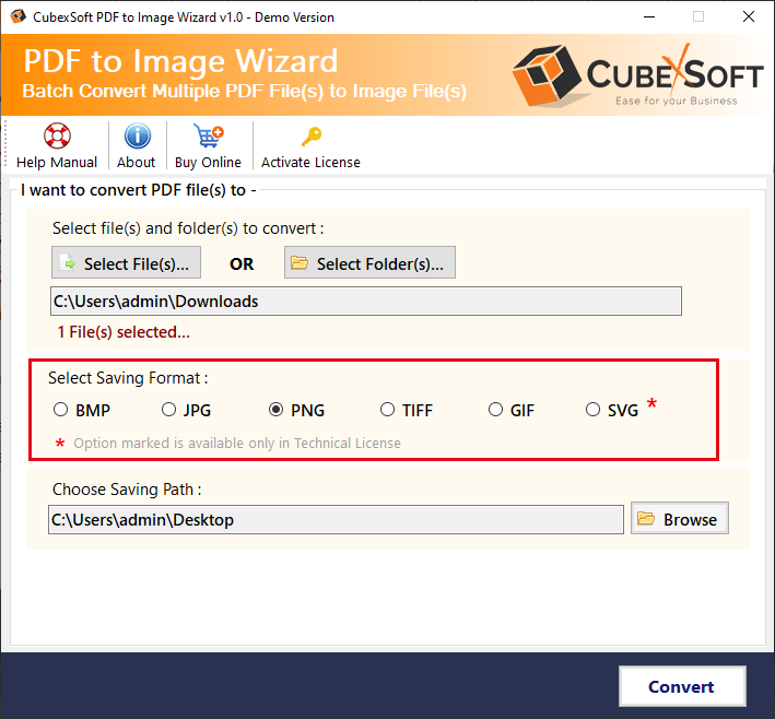 CubexSoft PDF에서 이미지 도구 - PDF 파일을 PNG, JPG 등으로 변환하는 빠른 및 직접 방법. 미디어 3