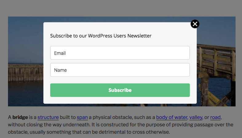 Media Plugin popup WordPress - Dễ dàng tích hợp cửa sổ bật lên cho các biểu mẫu, hình ảnh, video, văn bản phong phú 7