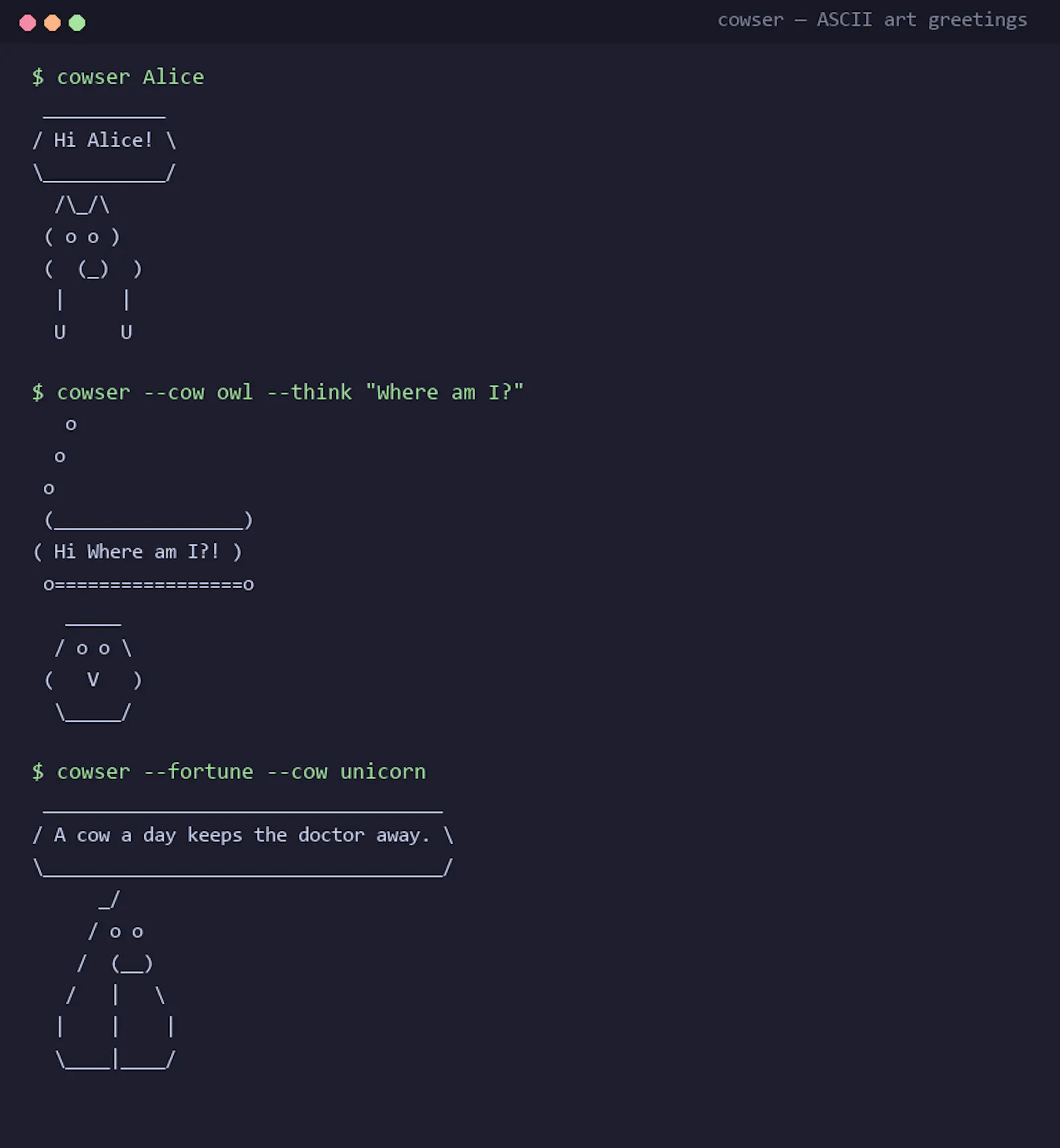 Cowser screenshot 1