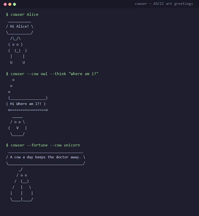 Cowser screenshot 1