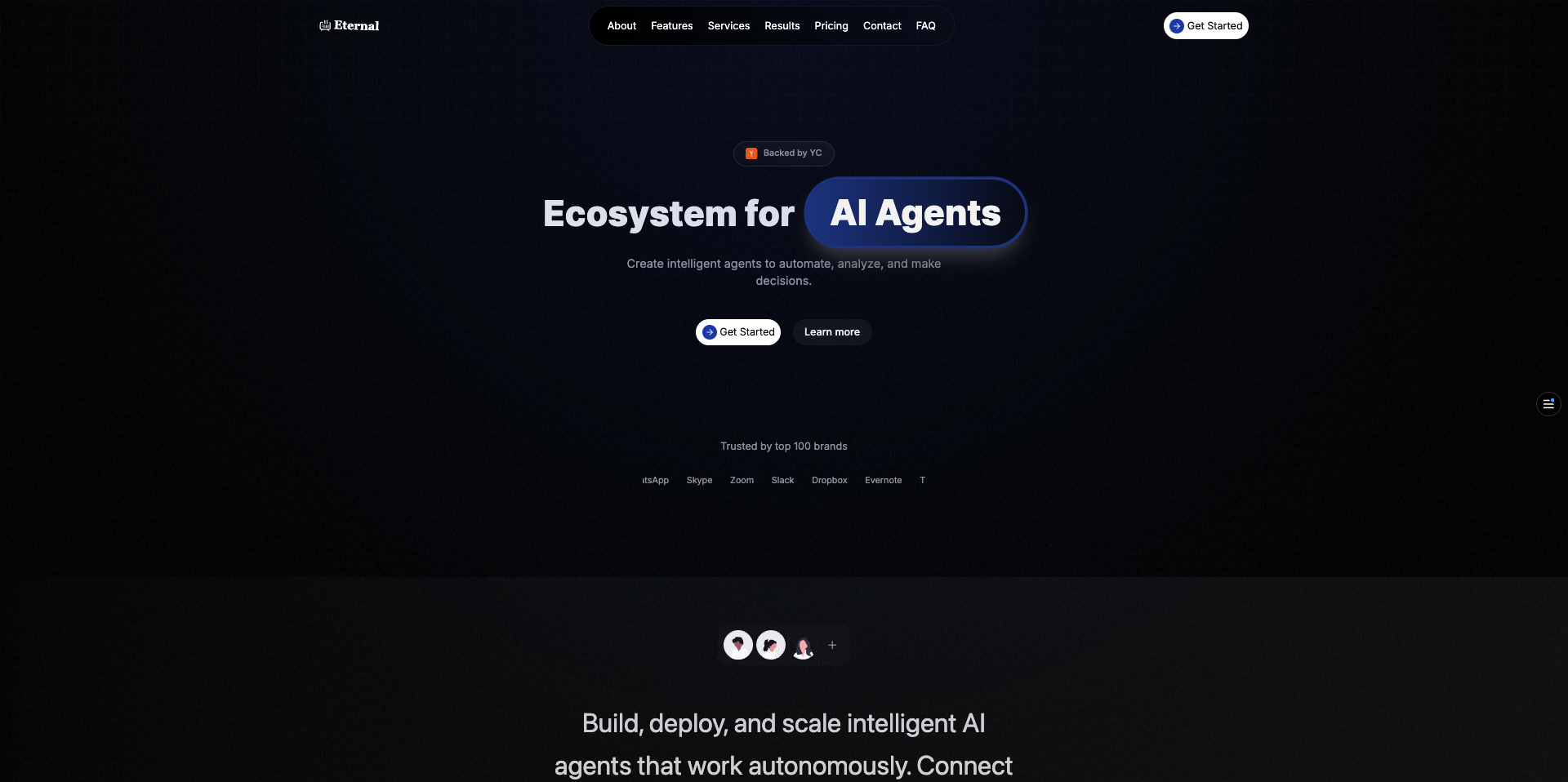 Eternal - Nextjs React Tailwind Template - Screenshot 2 preview