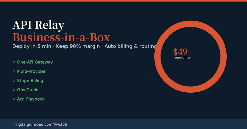 API Relay Business-in-a-Box screenshot 1