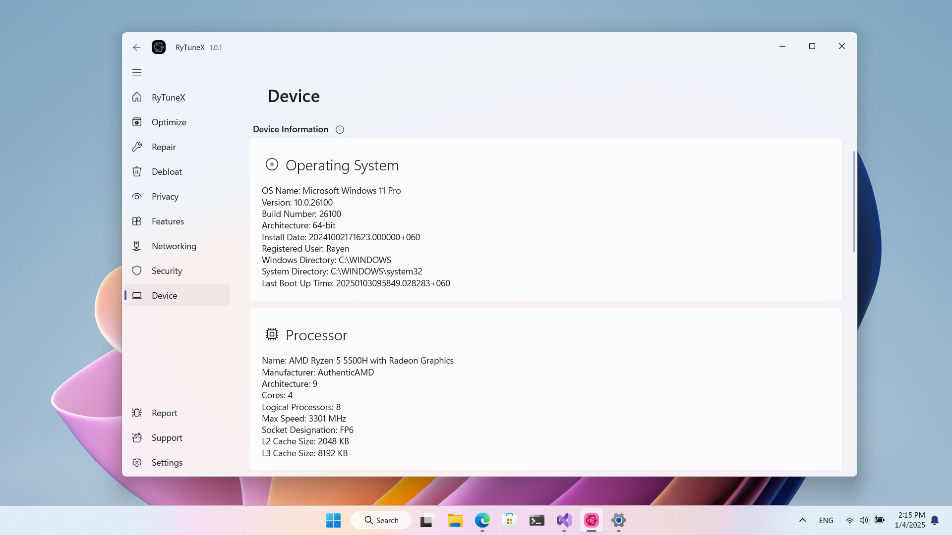 وسائط Rytunex - Windows 10 و 11 Optimizer |تعزيز الأداء والخصوصية 21