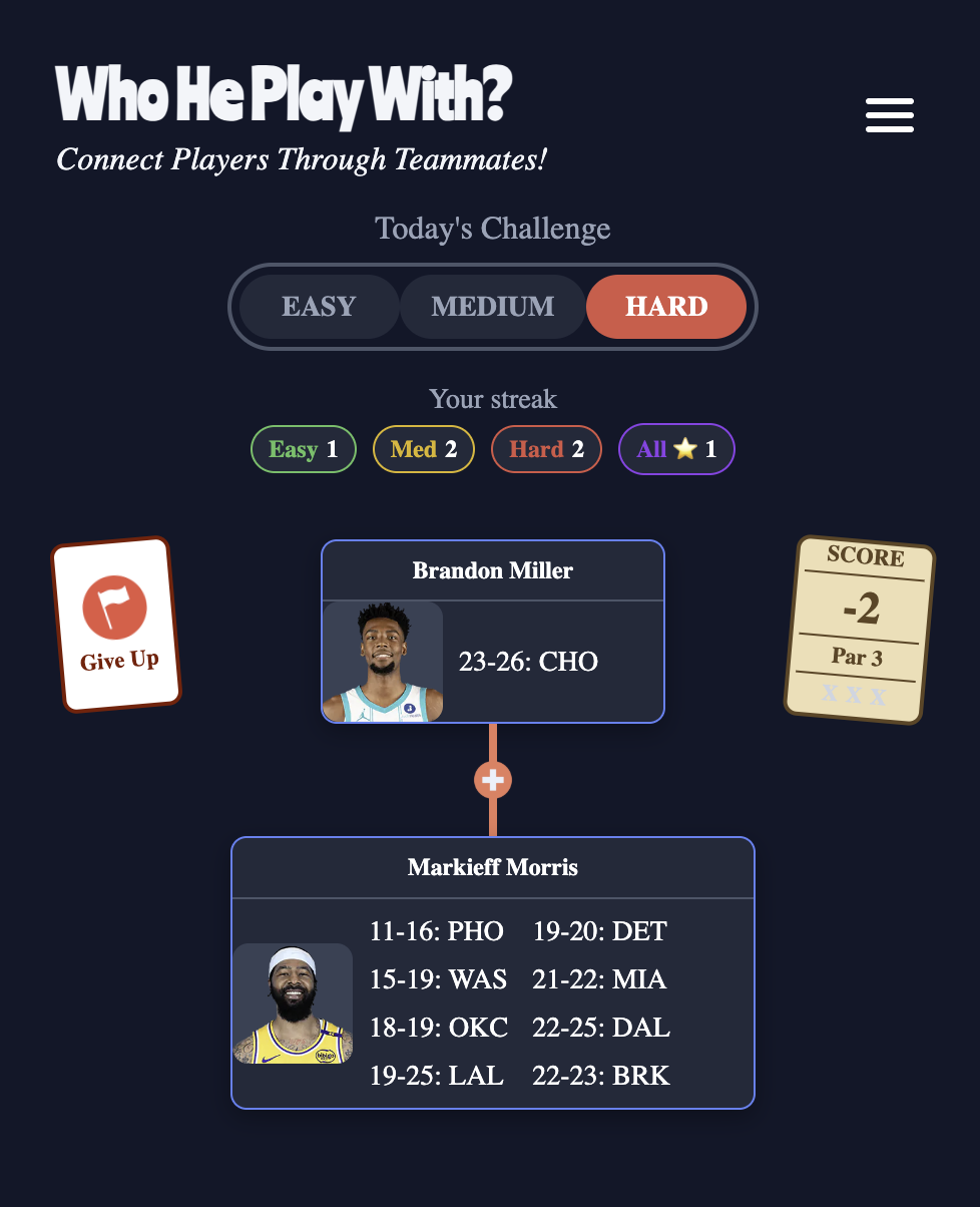 Who He Play With? - Screenshot 3 showing product features and functionality
