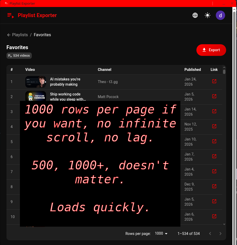 Playlist Exporter gallery image