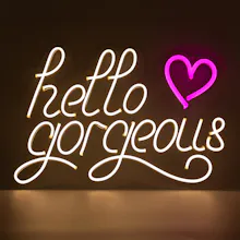 Hello Gorgeous Neon Sign gallery image