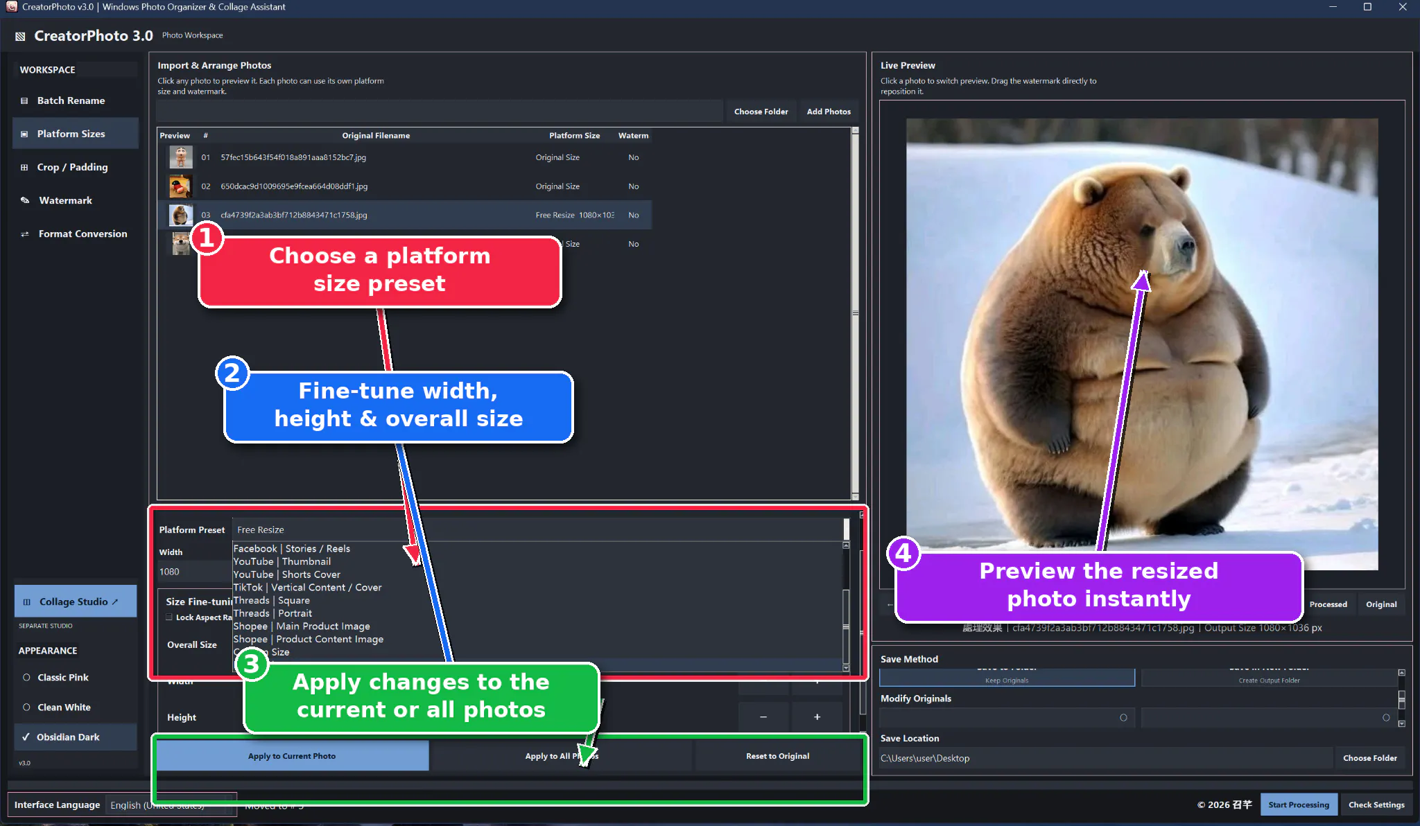 CreatorPhoto 3.0 gallery image