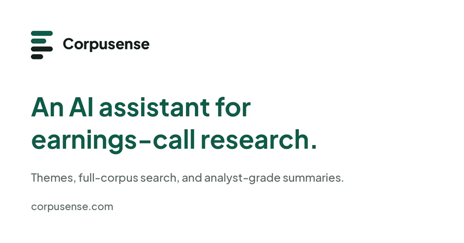 Corpusense screenshot 2