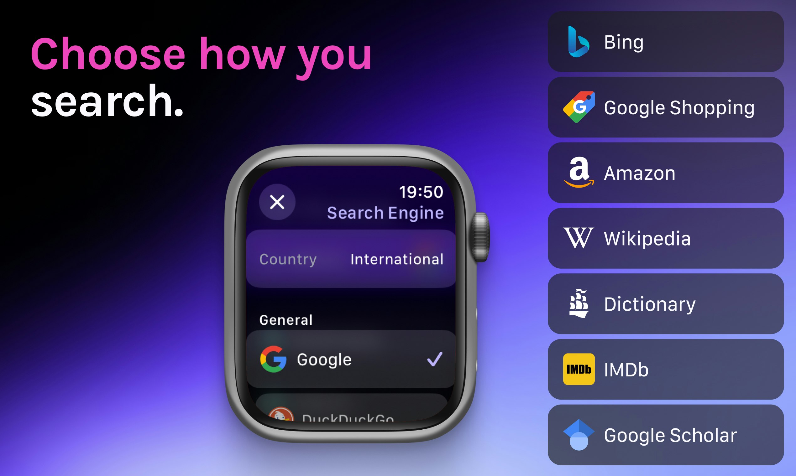 Apple Watch의 개미 브라우저 - 웹, 손목 크기.전화기가 없도록 도와줍니다. 미디어 3