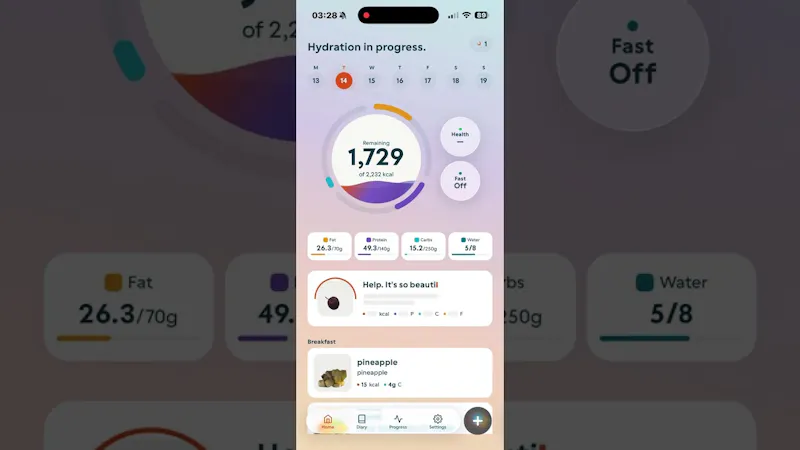 Boba: Local AI Calorie Tracker screenshot 1 (video preview)