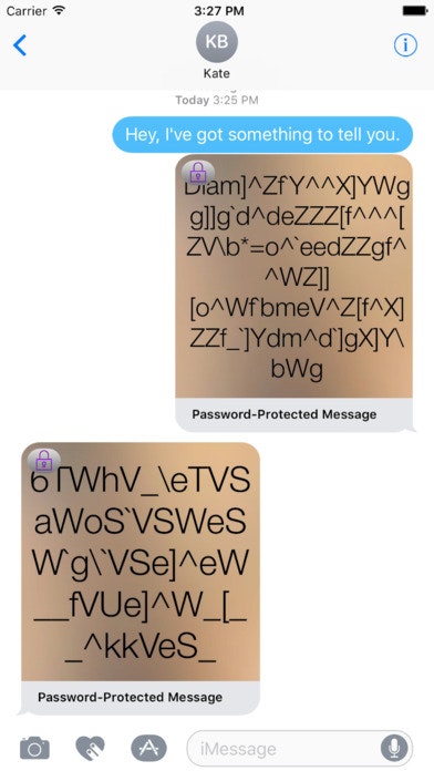 Password Message - iMessage App gallery image