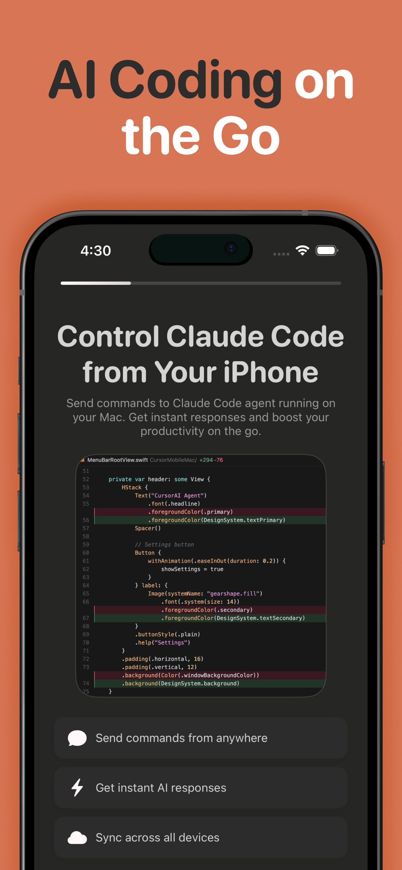Mobile IDE for Claude Code gallery image