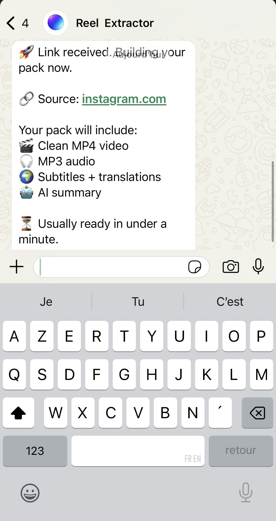 ReelExtract - Main product screenshot demonstrating key features and user interface