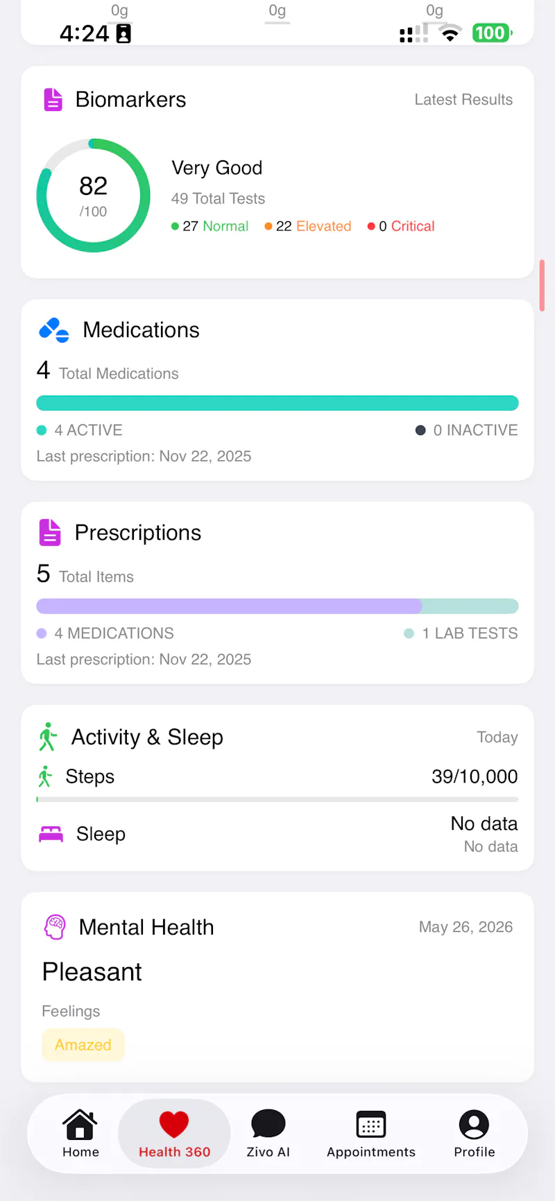 ZivoHealth 360 screenshot 4