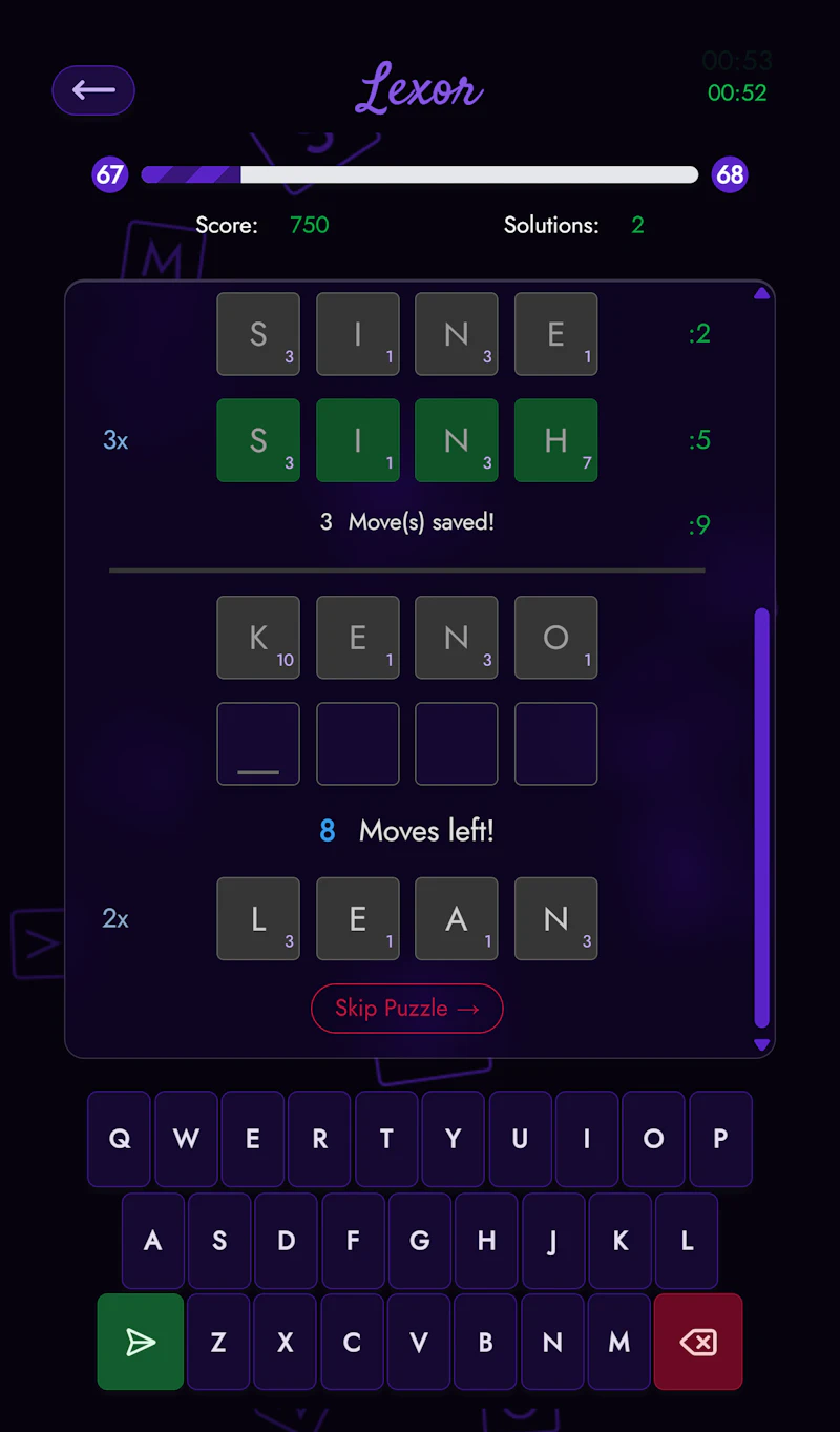 Lexor - Word Ladder Game screenshot 5