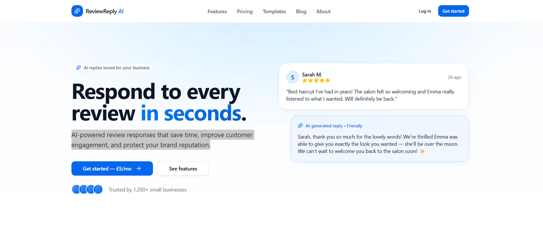 reviewreply AI 截图 2