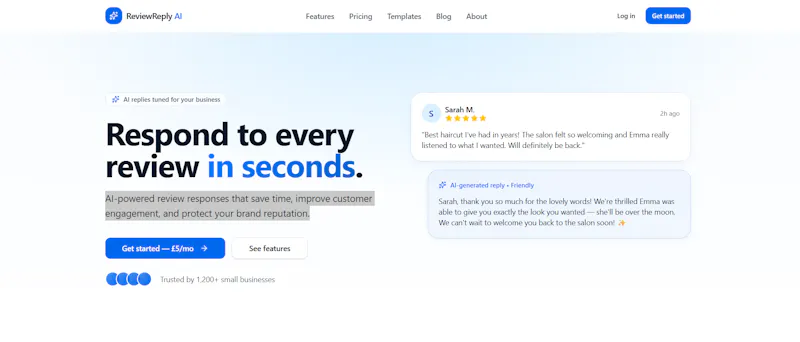 reviewreply AI screenshot 2